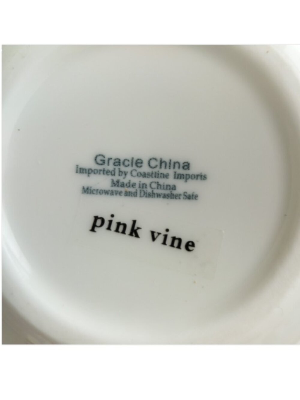Gracie China Coastline Imports Pink Vine Floral Teapot Bone China Like New - Picture 11 of 14